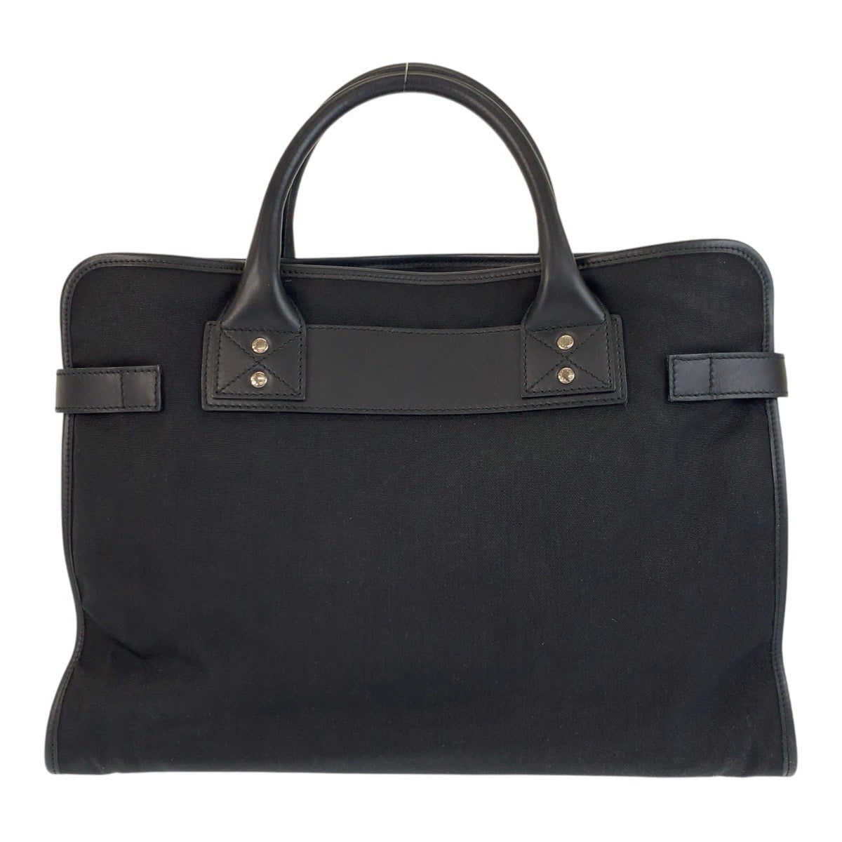 Gucci Business Bag 246410 Nylon, Leather Black Business Bag Briefcase Sherry Line Mens