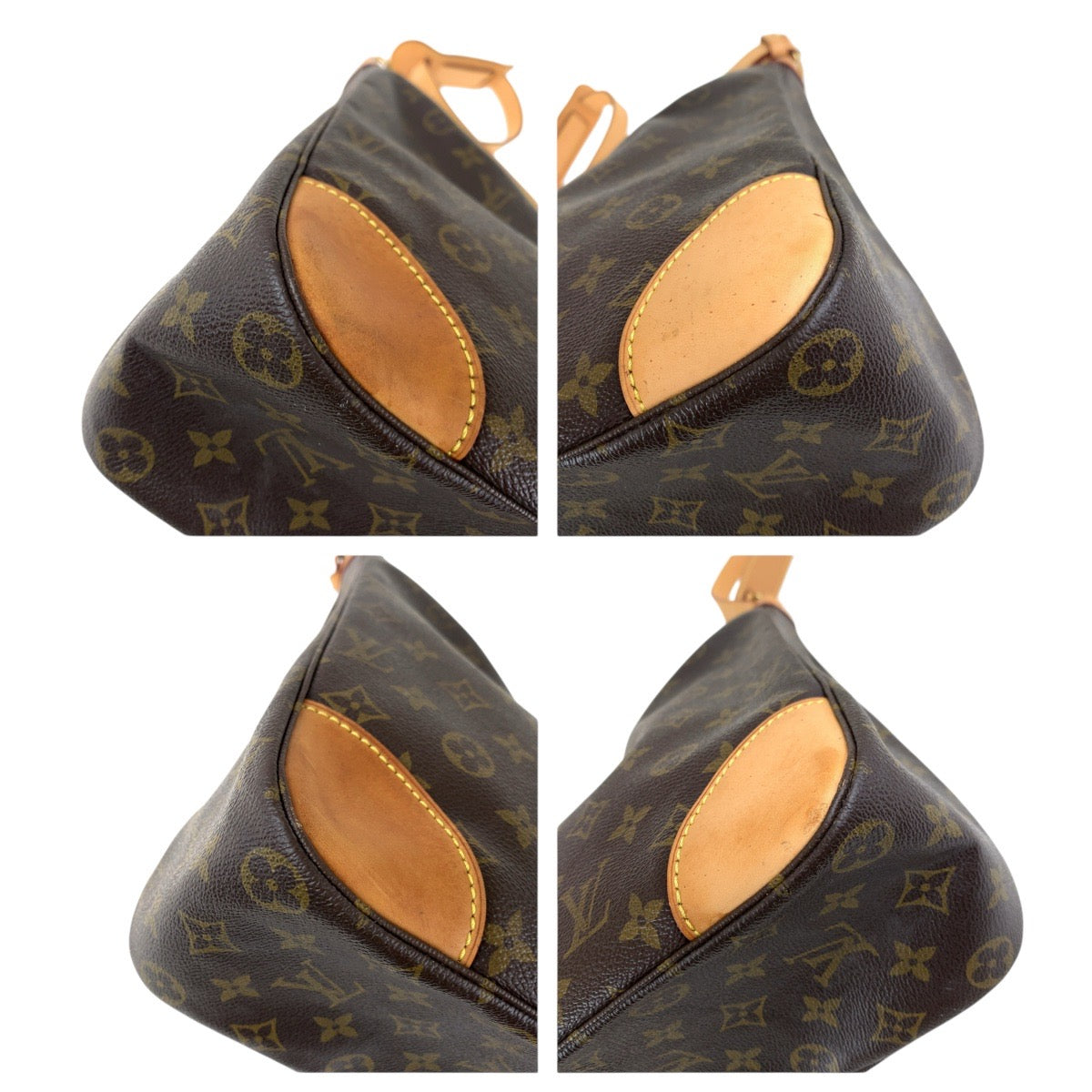 Louis Vuitton Shoulder Bag M51260 Pvc, Leather Brown Gold Metal Monogram Boulogne35 Women