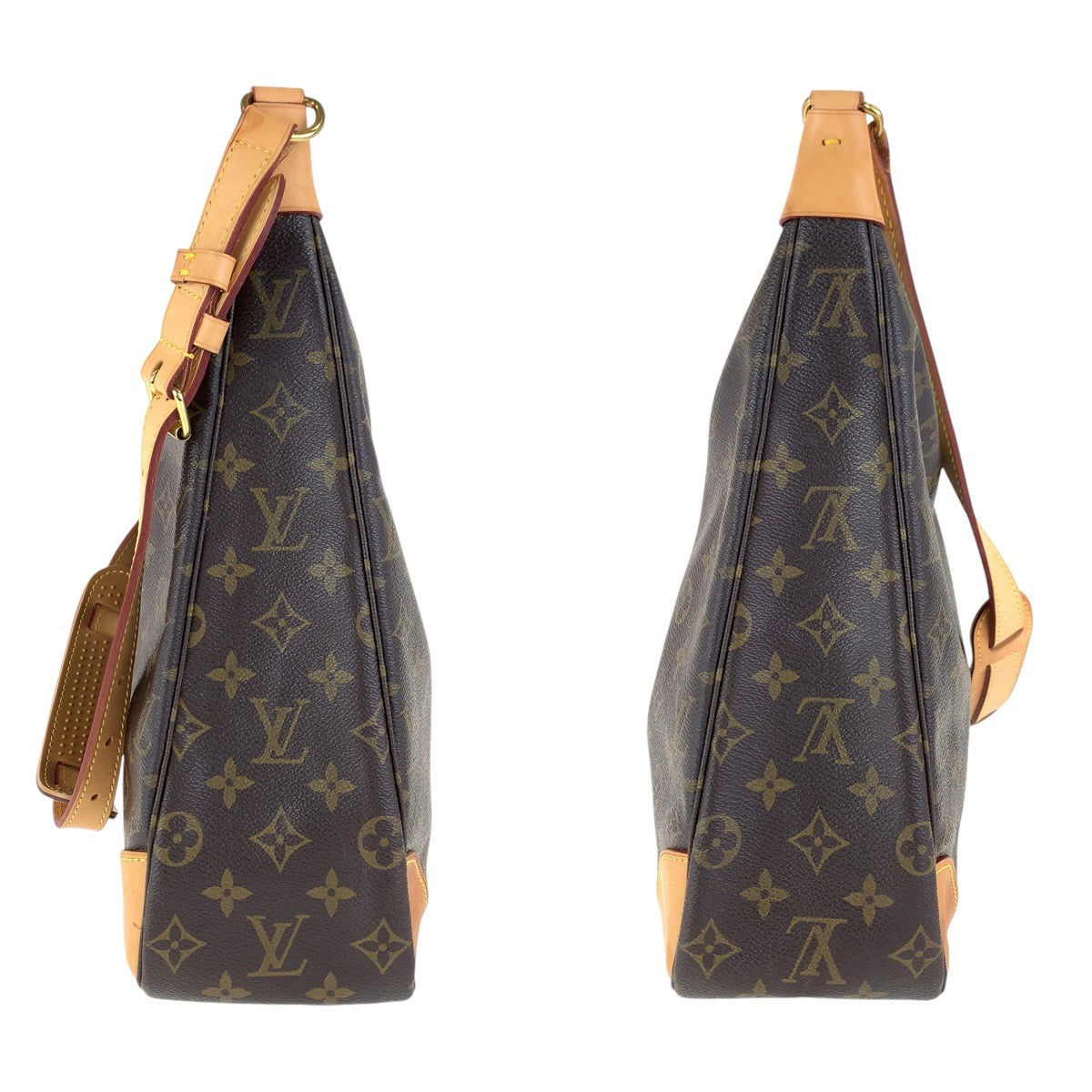 Louis Vuitton Shoulder Bag M51260 Pvc, Leather Brown Gold Metal Monogram Boulogne35 Women