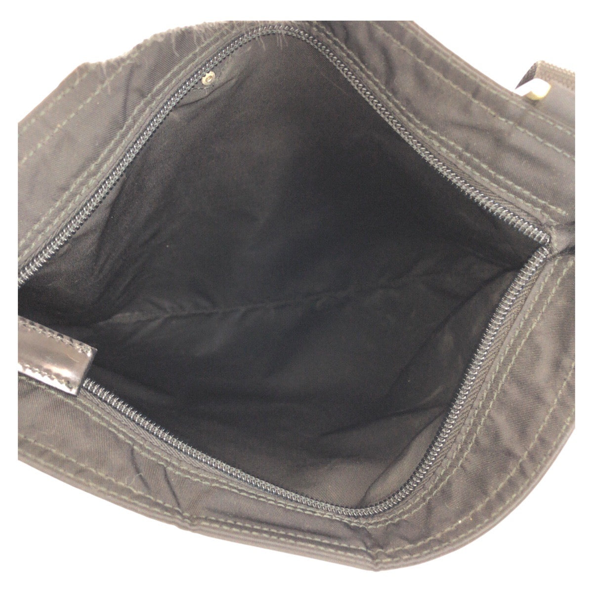Prada Shoulder Bag Nylon Black Shoulder Bag Messenger Bag Test Triangle With Logo Women