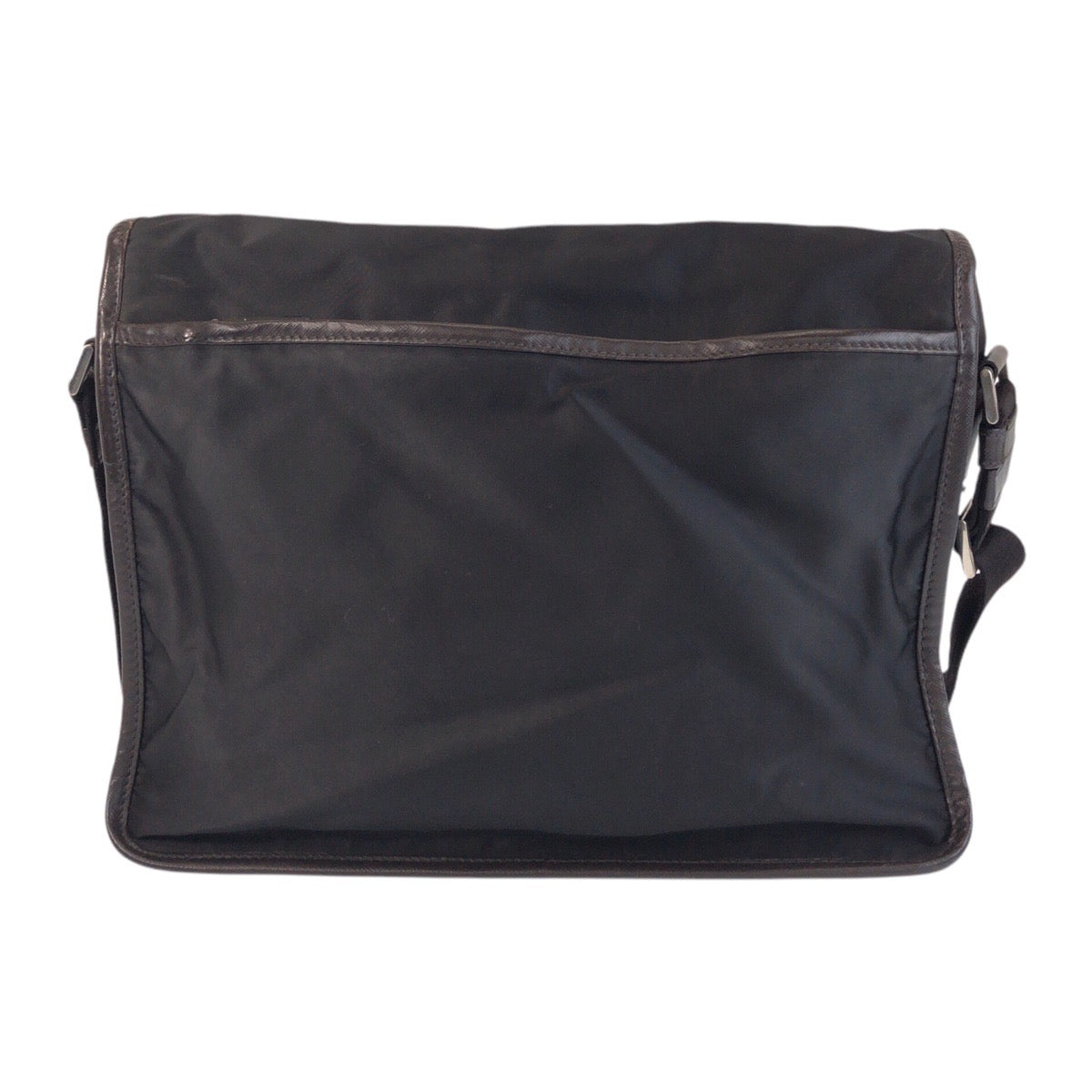 Prada Shoulder Bag Nylon Black Silvermetal Shoulder Bag Messenger Bag Test Triangle With Logo Women