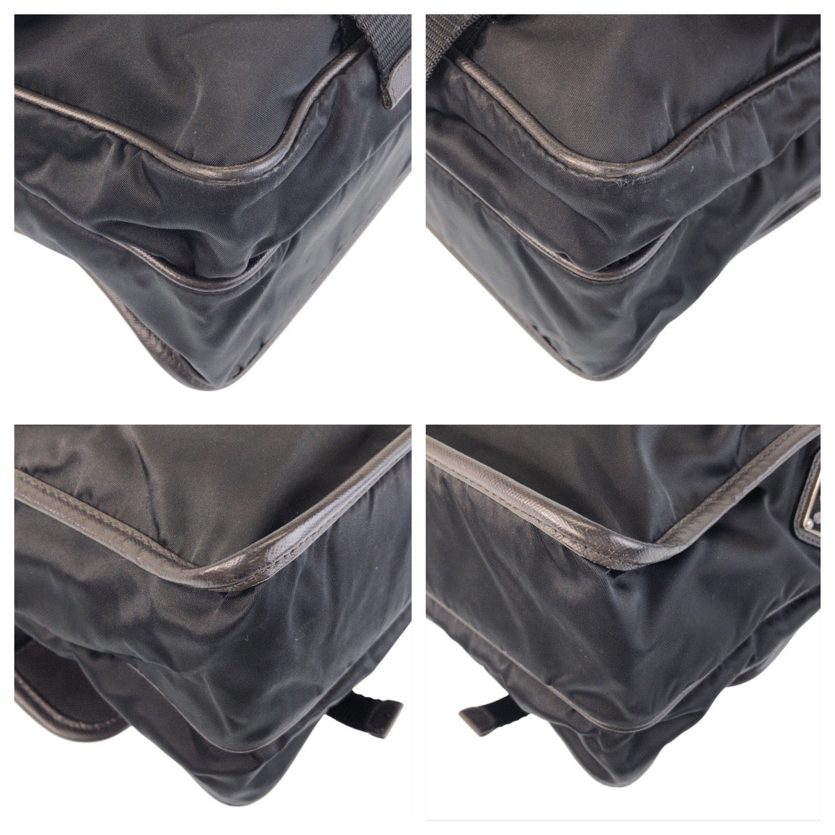 Prada Shoulder Bag Nylon Black Silvermetal Shoulder Bag Messenger Bag Test Triangle With Logo Women