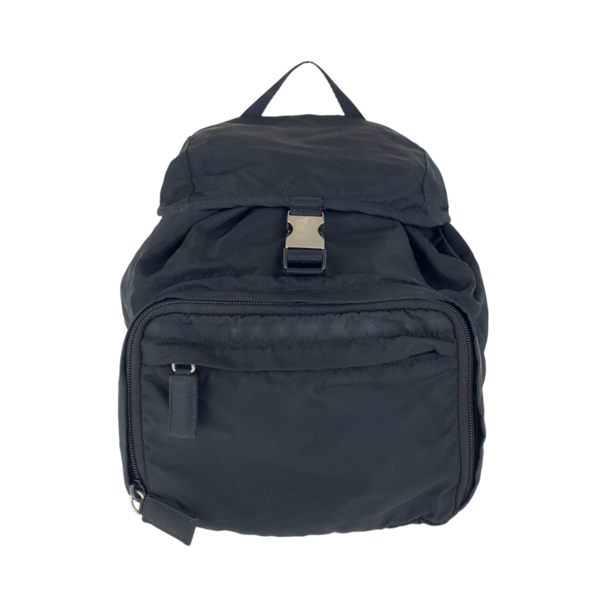 Prada Backpack Nylon Black Silvermetal Backpacks & Daypacks Backpacks Test Triangle With Logo Women