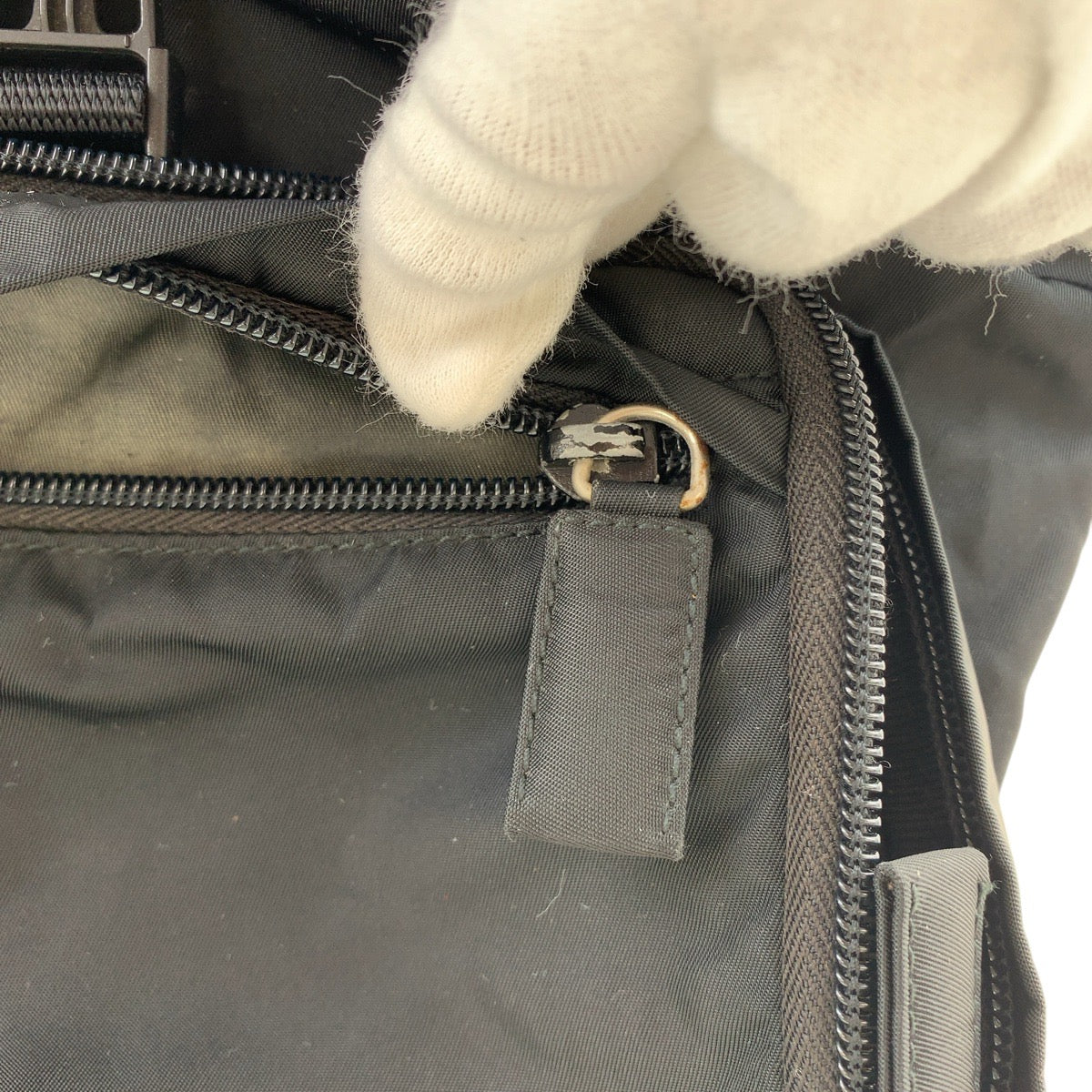 Prada Backpack Nylon Black Silvermetal Backpacks & Daypacks Backpacks Test Triangle With Logo Women