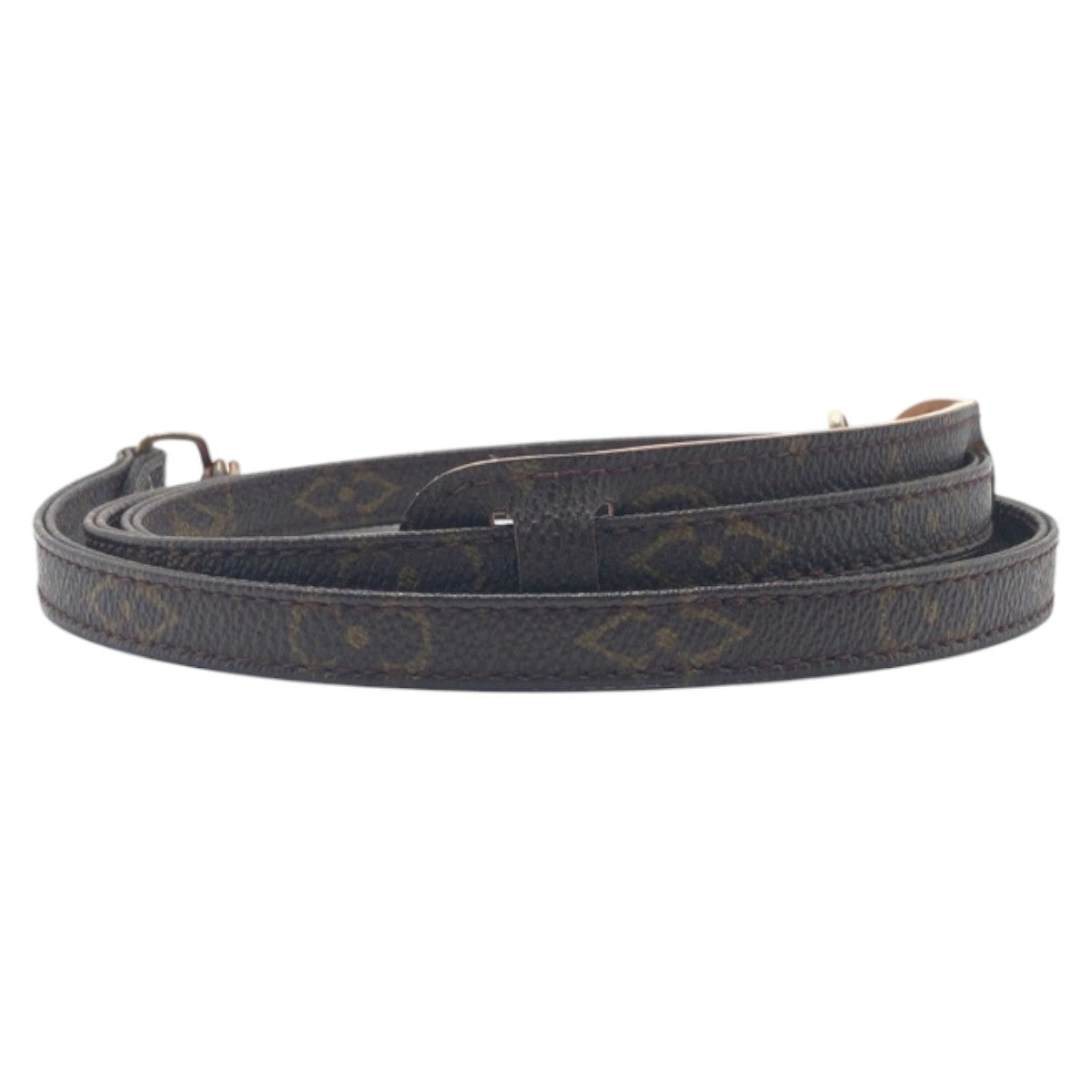 Louis Vuitton Shoulder Strap Leather Brown Shoulder Strap Unisex Monogram Women