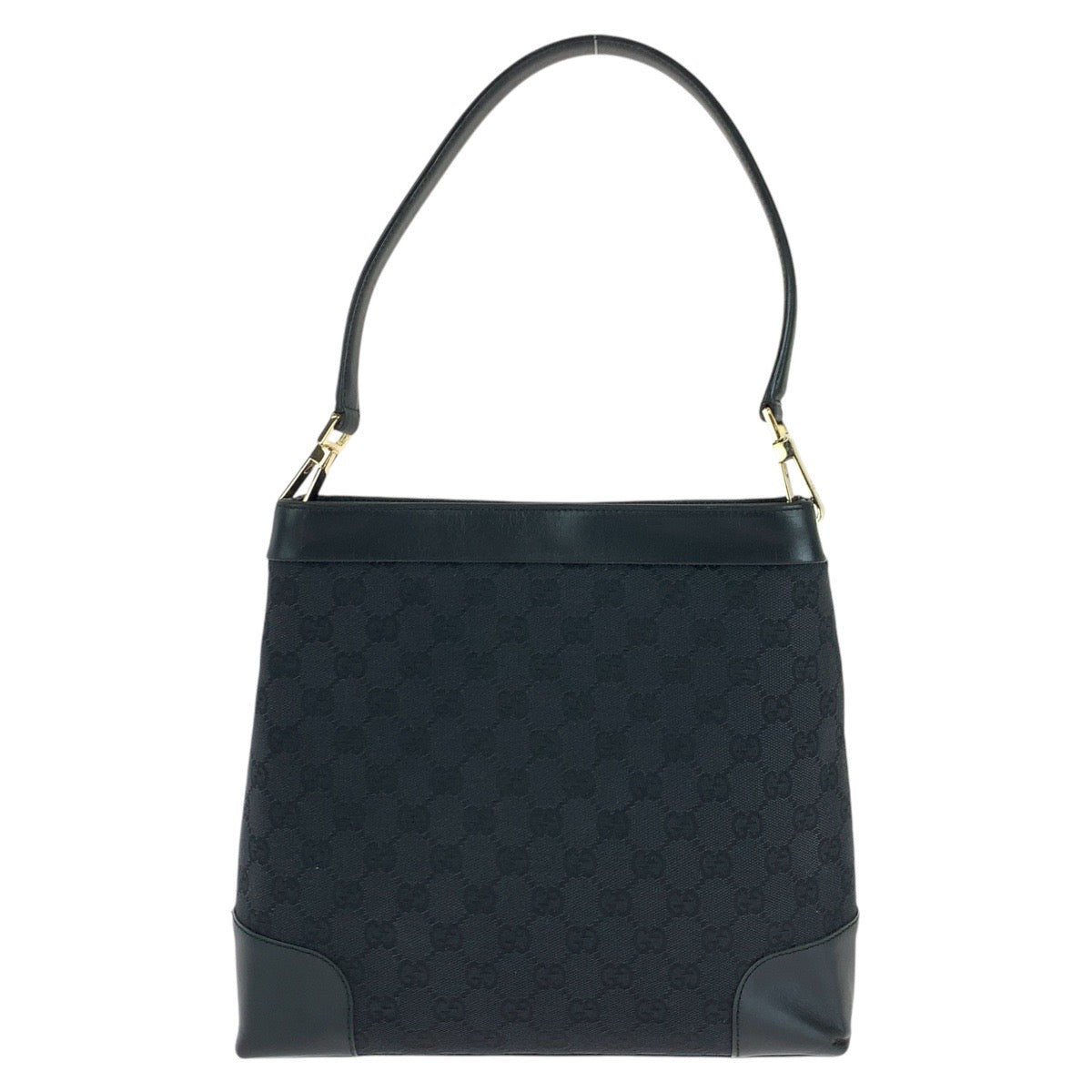 Gucci Shoulder Bag 001 4231 Gg Canvas, Leather Black Goldmetal Women