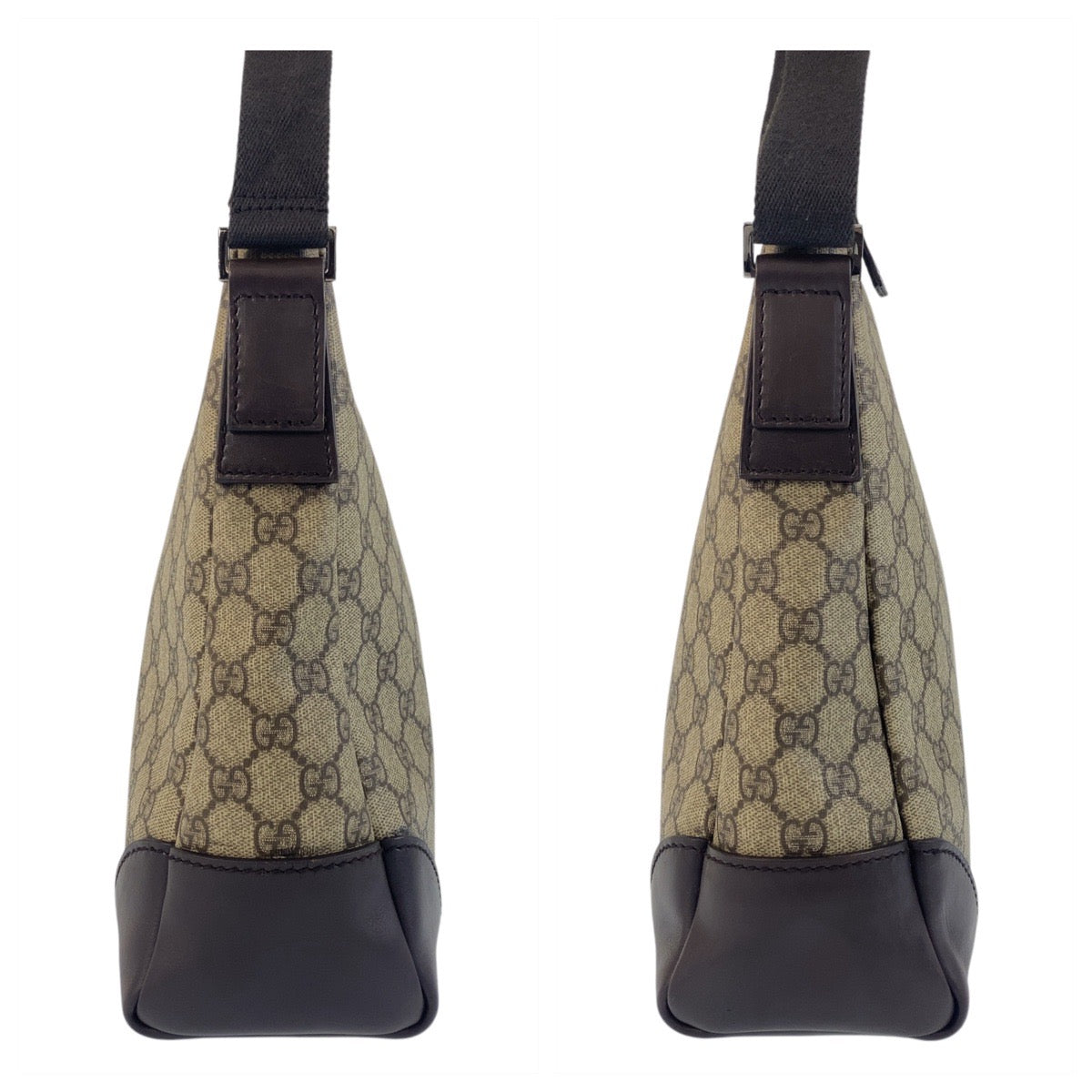 Gucci Shoulder Bag 110054 Gg Supreme Canvas, Leather Beige Shoulder Bag Messenger Bag Women