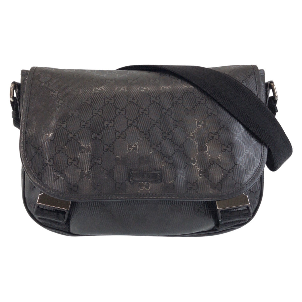 Gucci Shoulder Bag Pvc Black Shoulder Bag Messenger Bag Gg Implementation Women