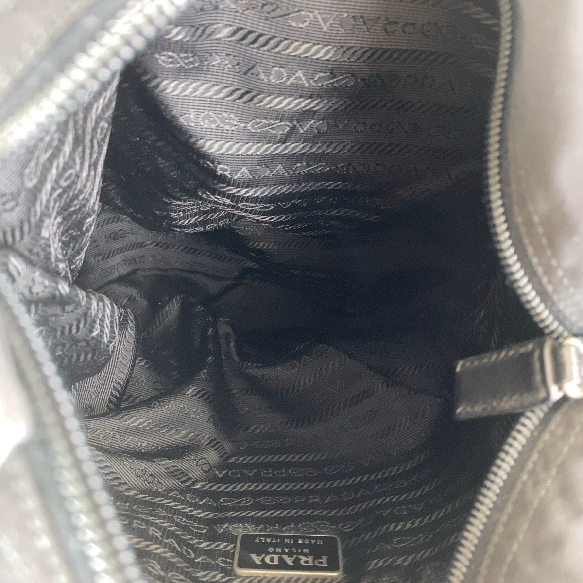 Prada Tote Bag Nylon Black Tote Bag Shoulder Bag Test Triangle With Logo Women
