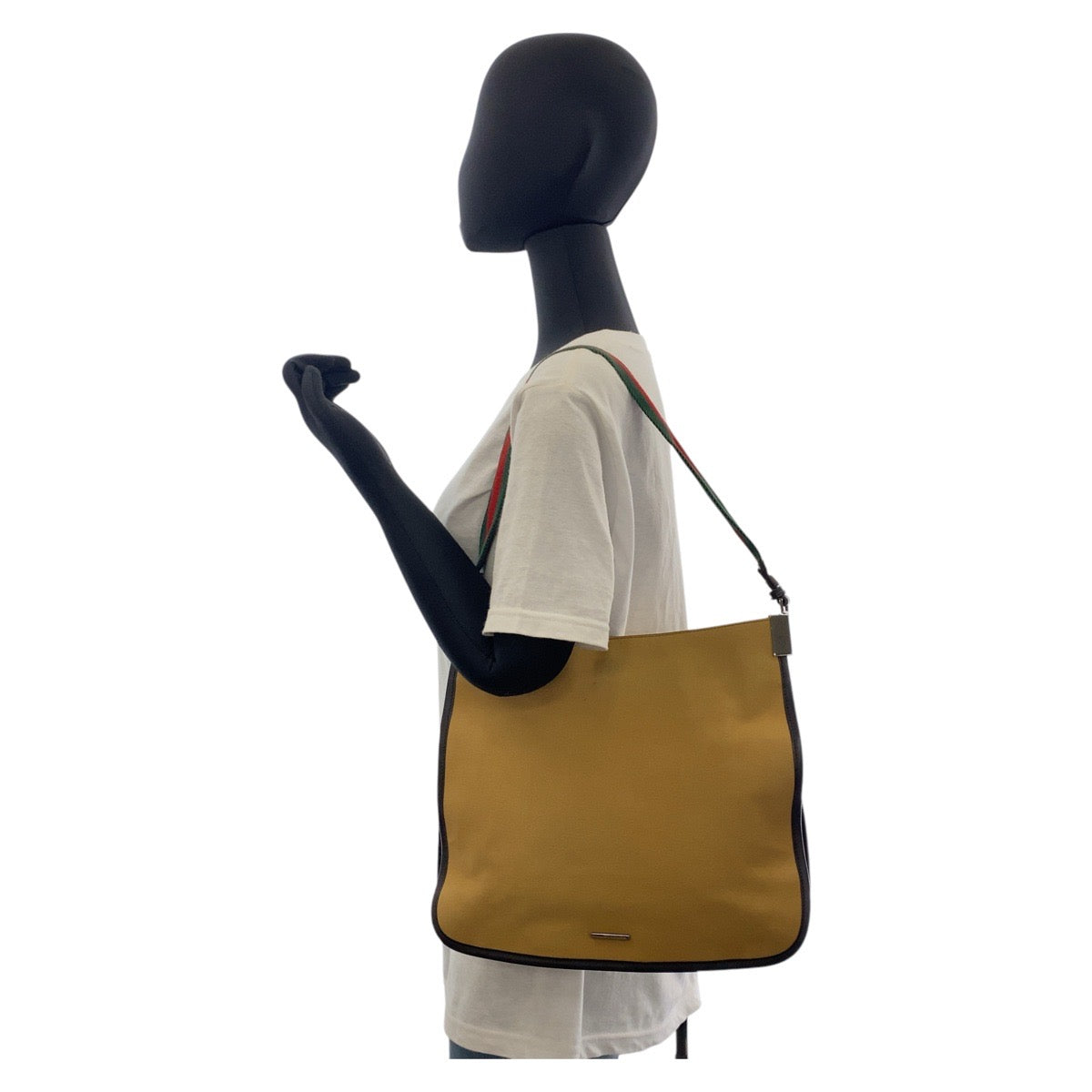 Gucci Shoulder Bag 001 4321 Canvas Beige Sherry Line Women