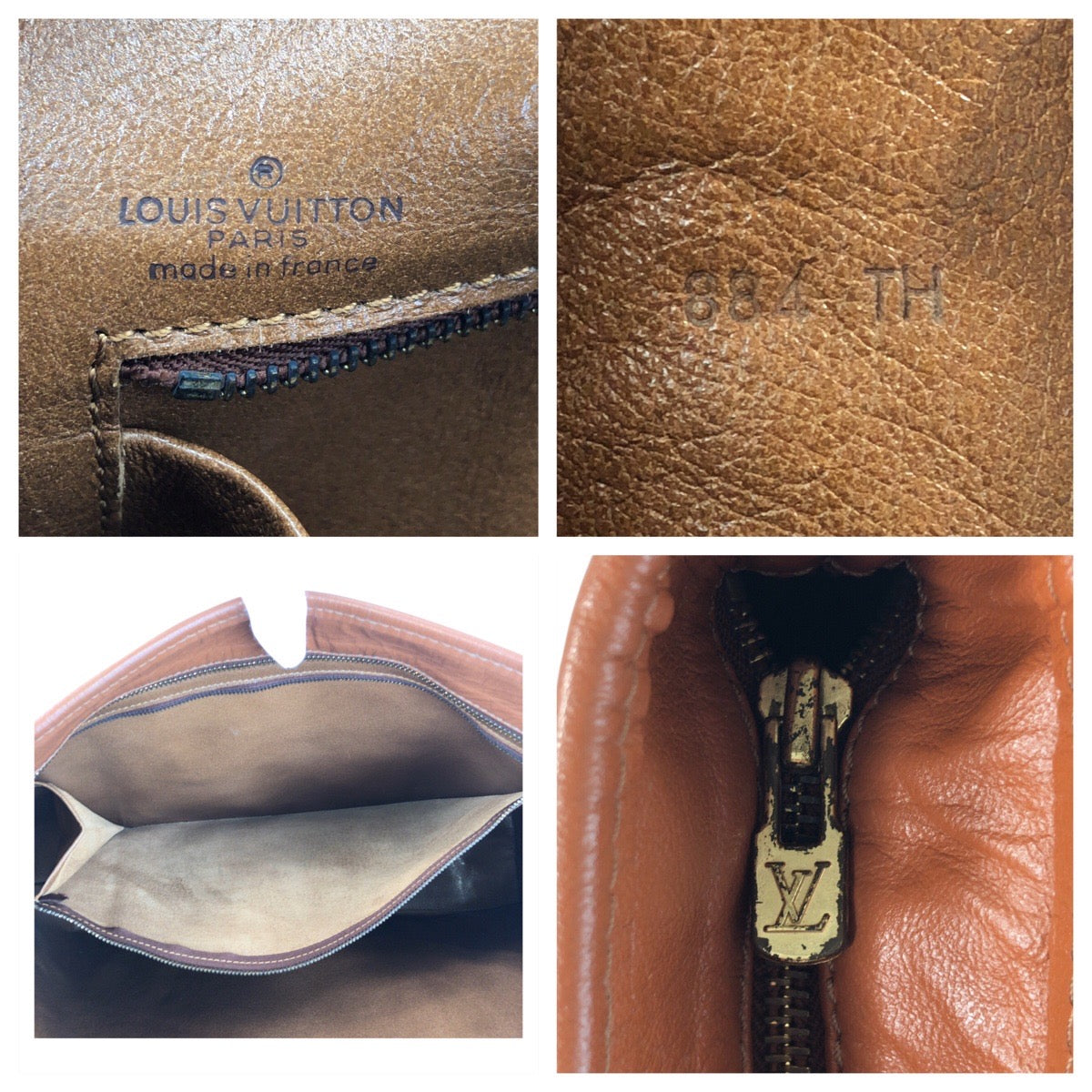 Louis Vuitton Tote Bag M42425 Pvc, Leather Brown Gold Metal Tote Bag Shoulder Bag Monogram Weekend