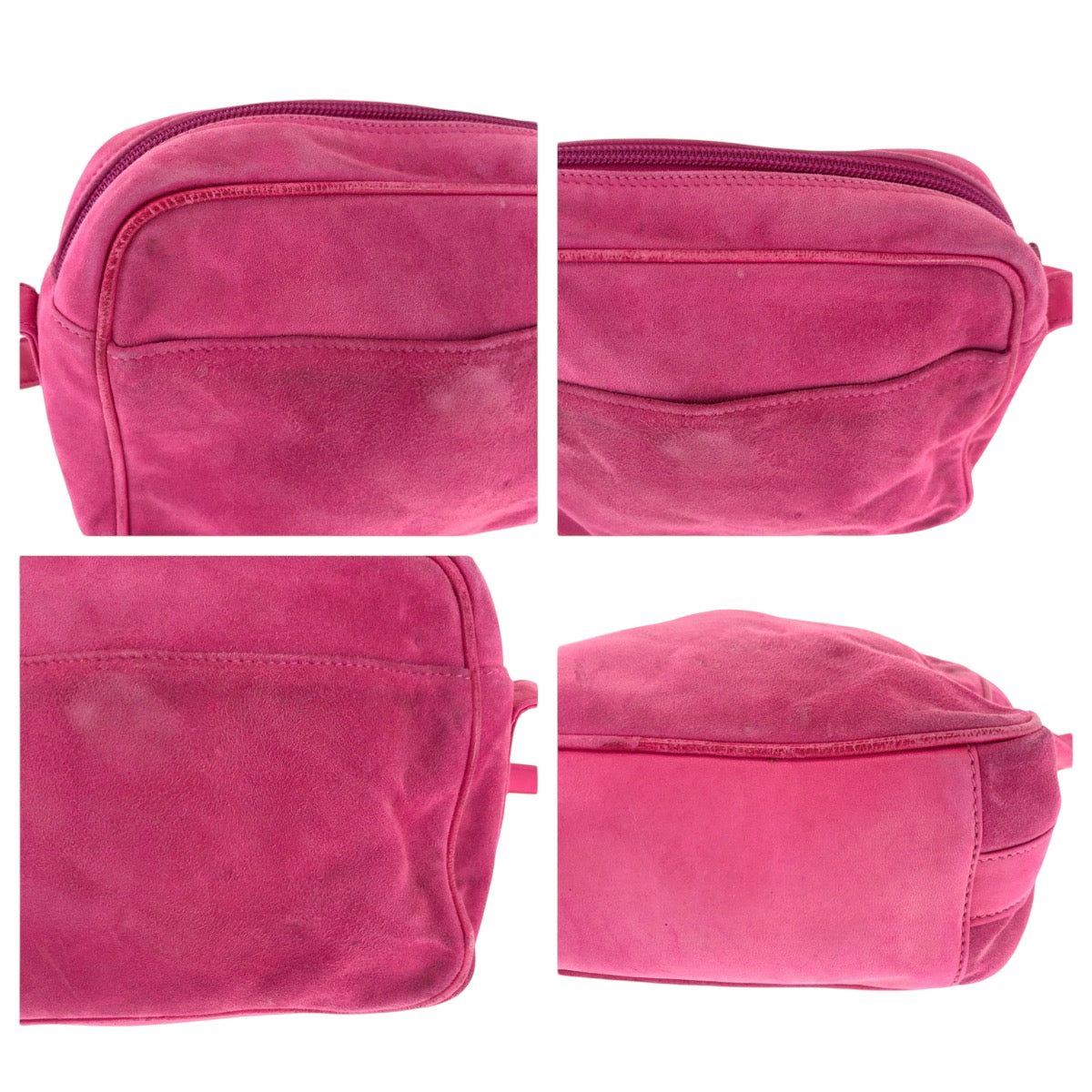 Gucci Shoulder Bag 007 3444 0221 Suede Pink Shoulder Bag Pochette Old Gucci Horsebit Women