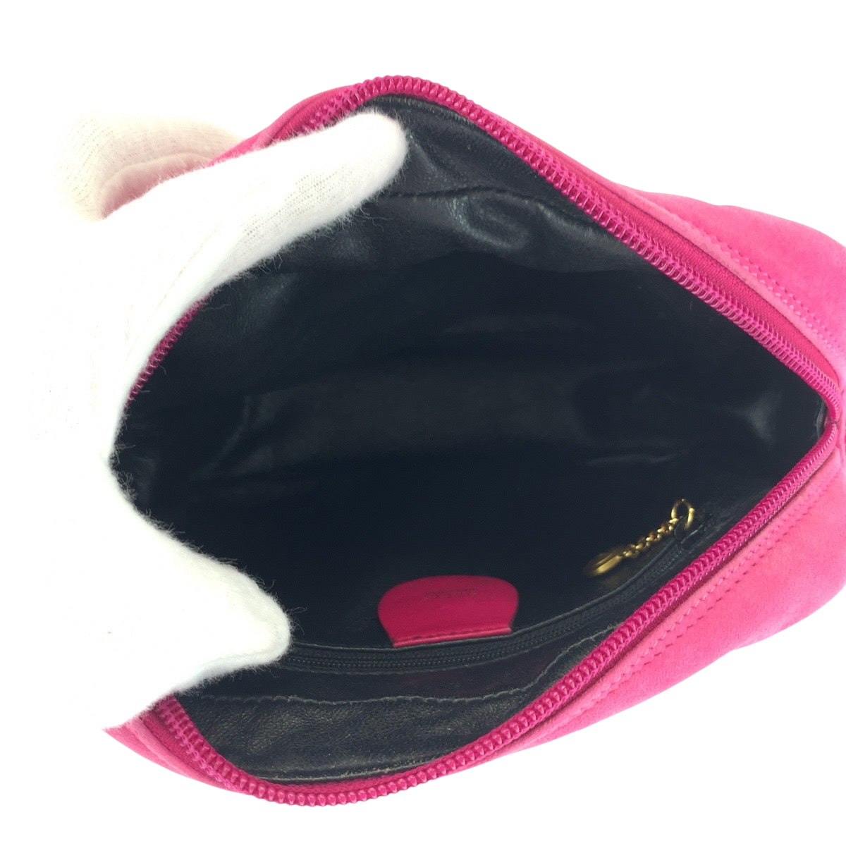 Gucci Shoulder Bag 007 3444 0221 Suede Pink Shoulder Bag Pochette Old Gucci Horsebit Women