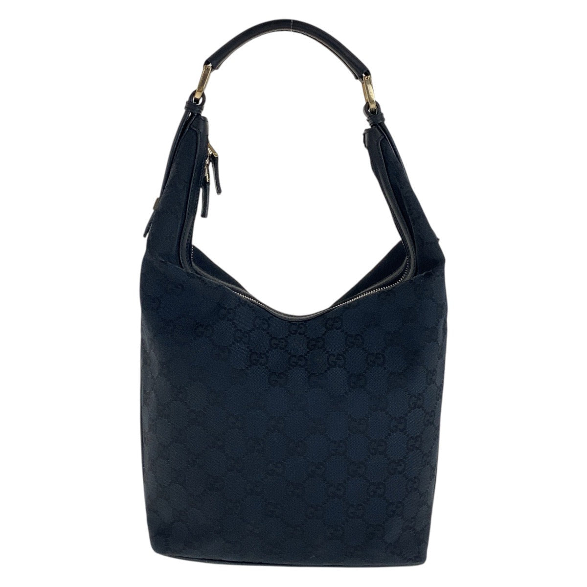 Gucci Shoulder Bag 001 4288 Gg Canvas, Leather Black Goldmetal Shoulder Bag Handbag Women