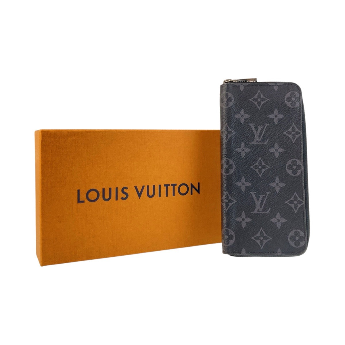 Louis Vuitton Long Wallet Purse M62295 Pvc Black Silvermetal Long Wallet Purse Zip Around Monogram
