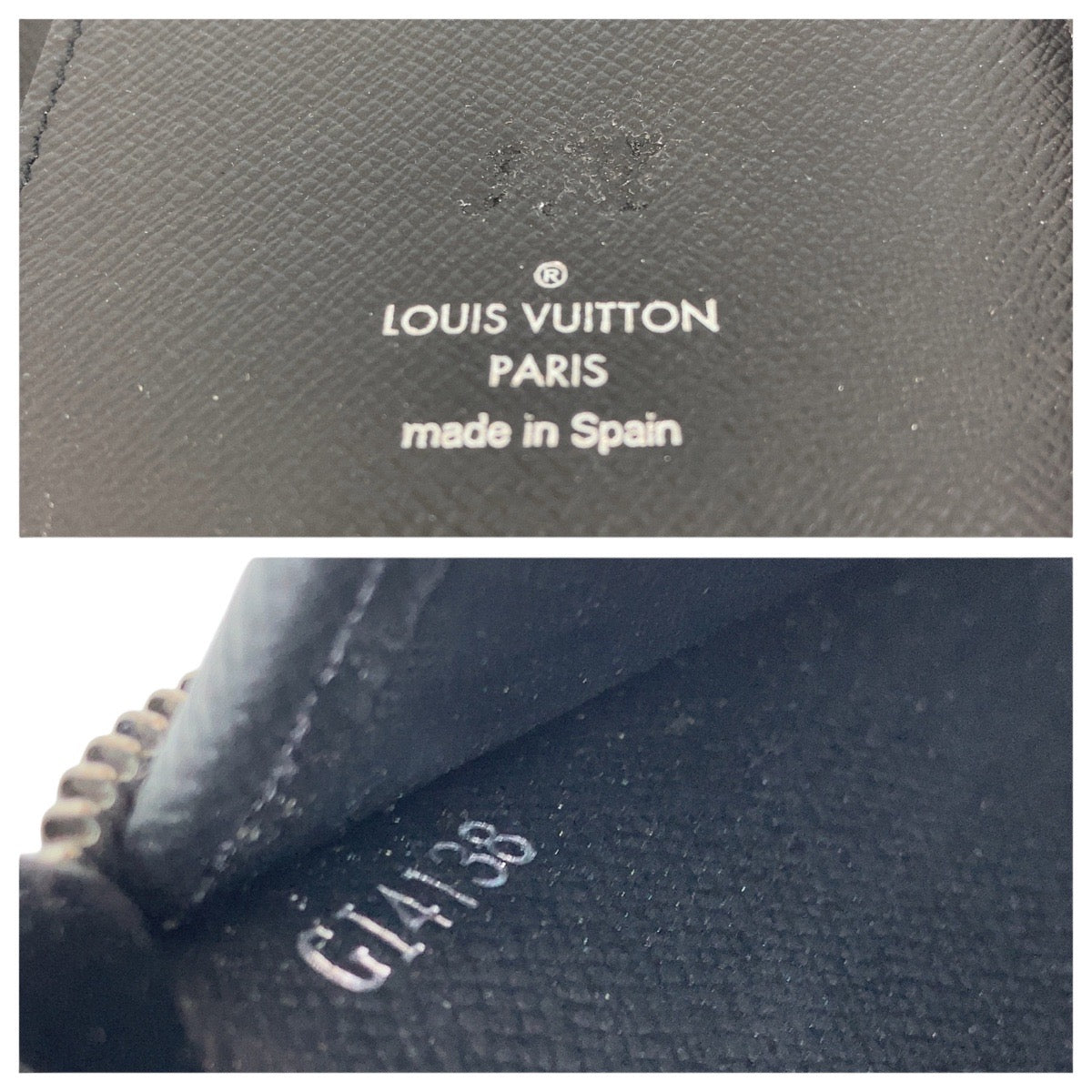 Louis Vuitton Long Wallet Purse M62295 Pvc Black Silvermetal Long Wallet Purse Zip Around Monogram