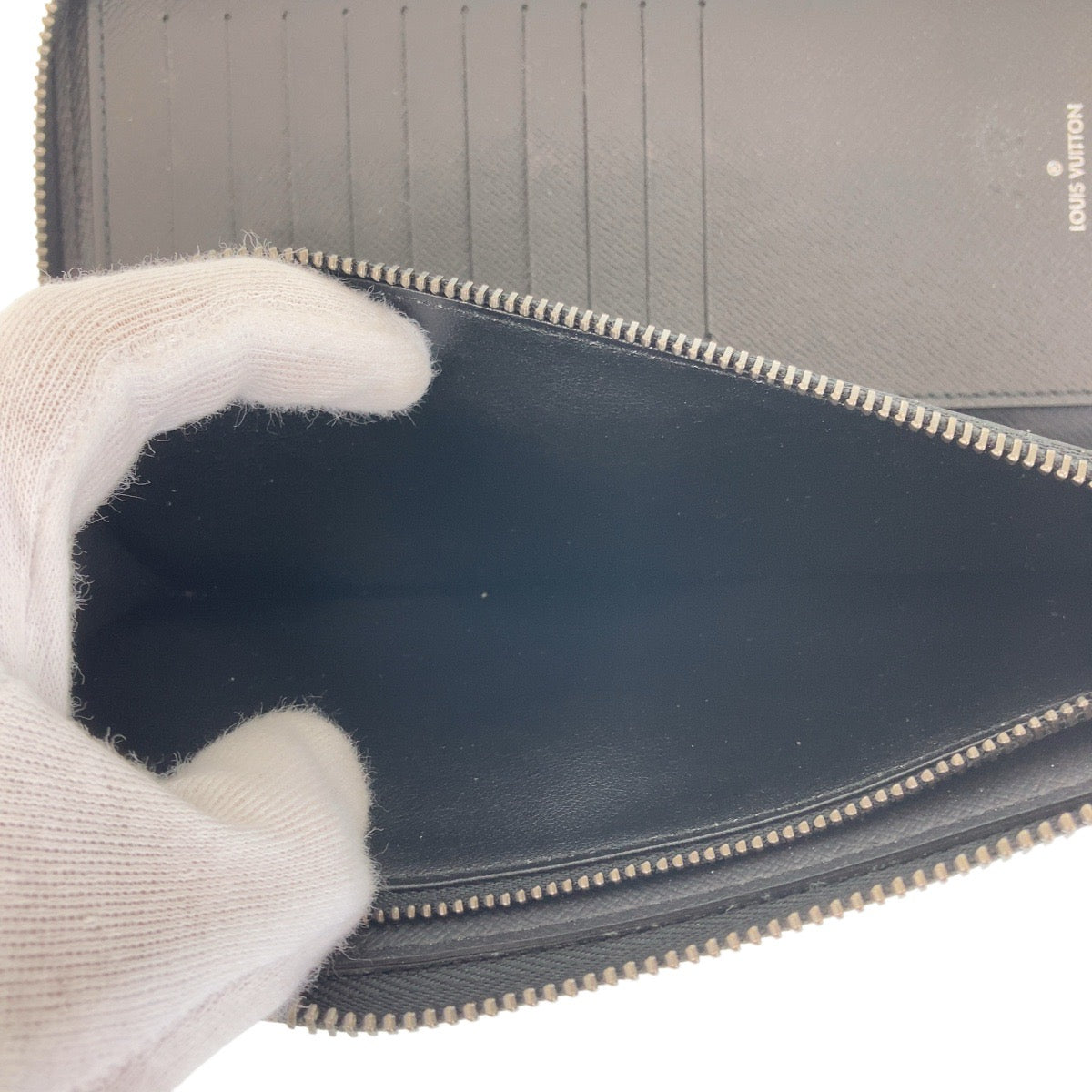 Louis Vuitton Long Wallet Purse M62295 Pvc Black Silvermetal Long Wallet Purse Zip Around Monogram