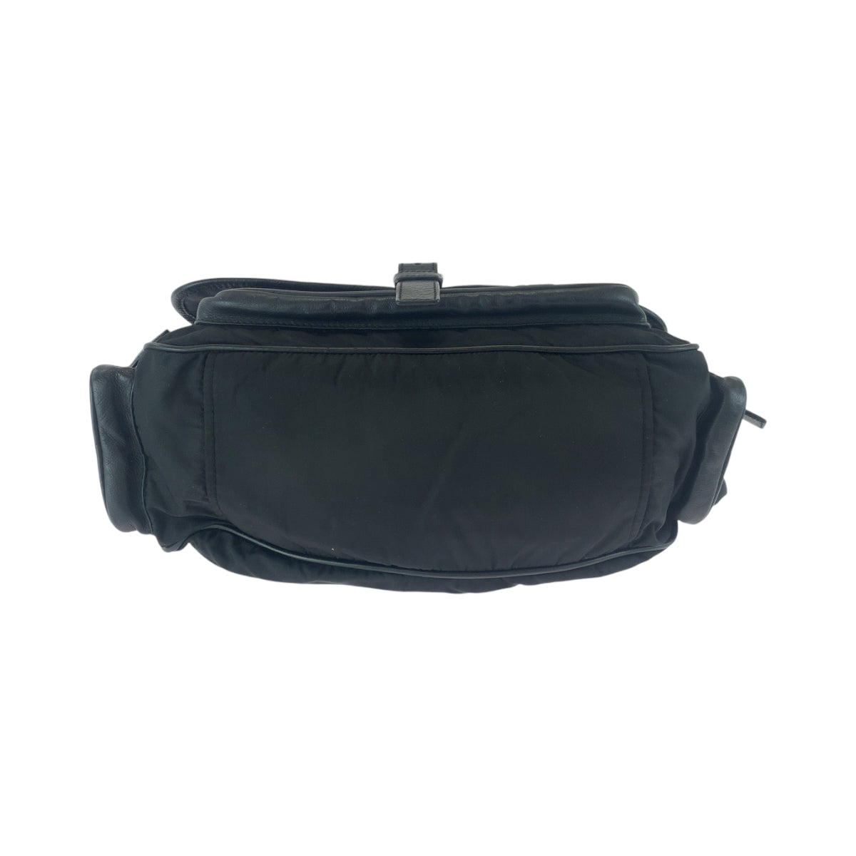 Prada Shoulder Bag Nylon Black Silvermetal Shoulder Bag Messenger Bag Test Triangle With Logo Mens