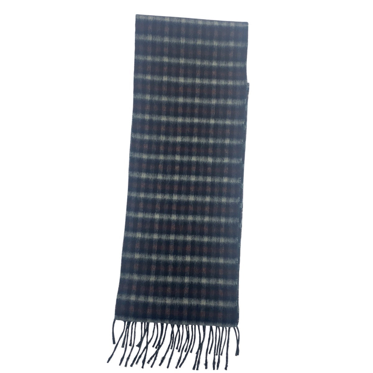 Gucci Scarf 429736 Wool Brown Green Multicolor Mens