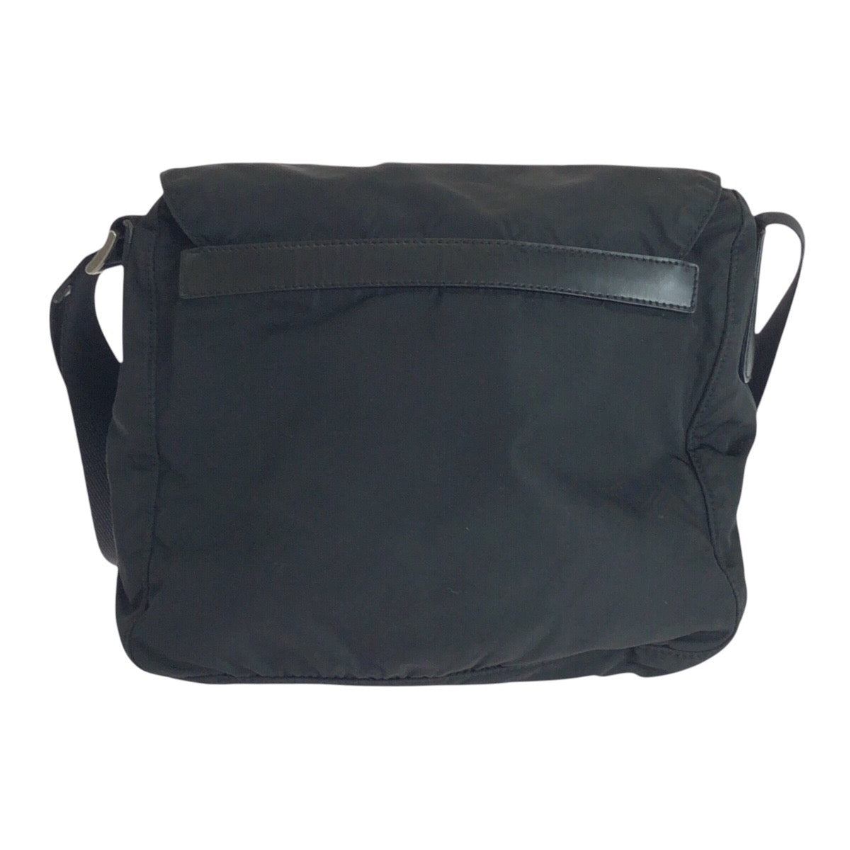 Prada Shoulder Bag Nylon, Leather Black Silvermetal Shoulder Bag Pochette Test Triangle With Logo