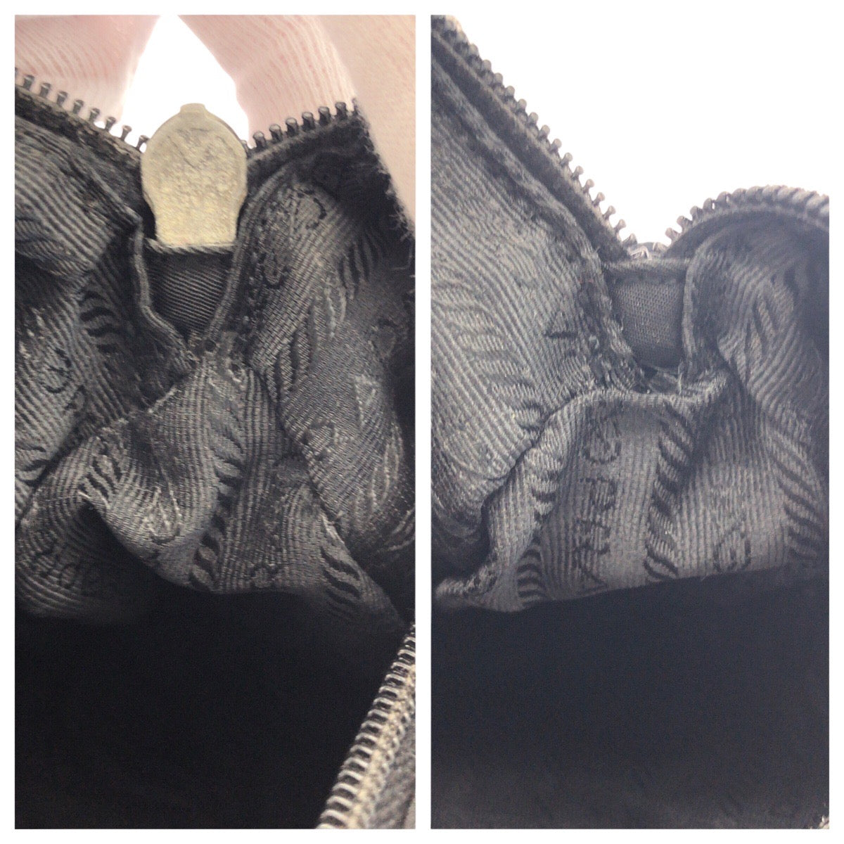 Prada Shoulder Bag Nylon, Leather Black Silvermetal Shoulder Bag Pochette Test Triangle With Logo