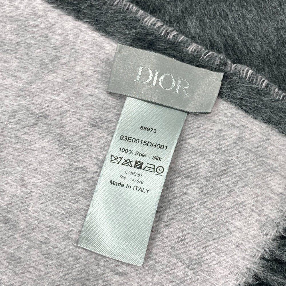 Dior Scarf 93E0015Dh001 Silk Gray Cd Logo Women