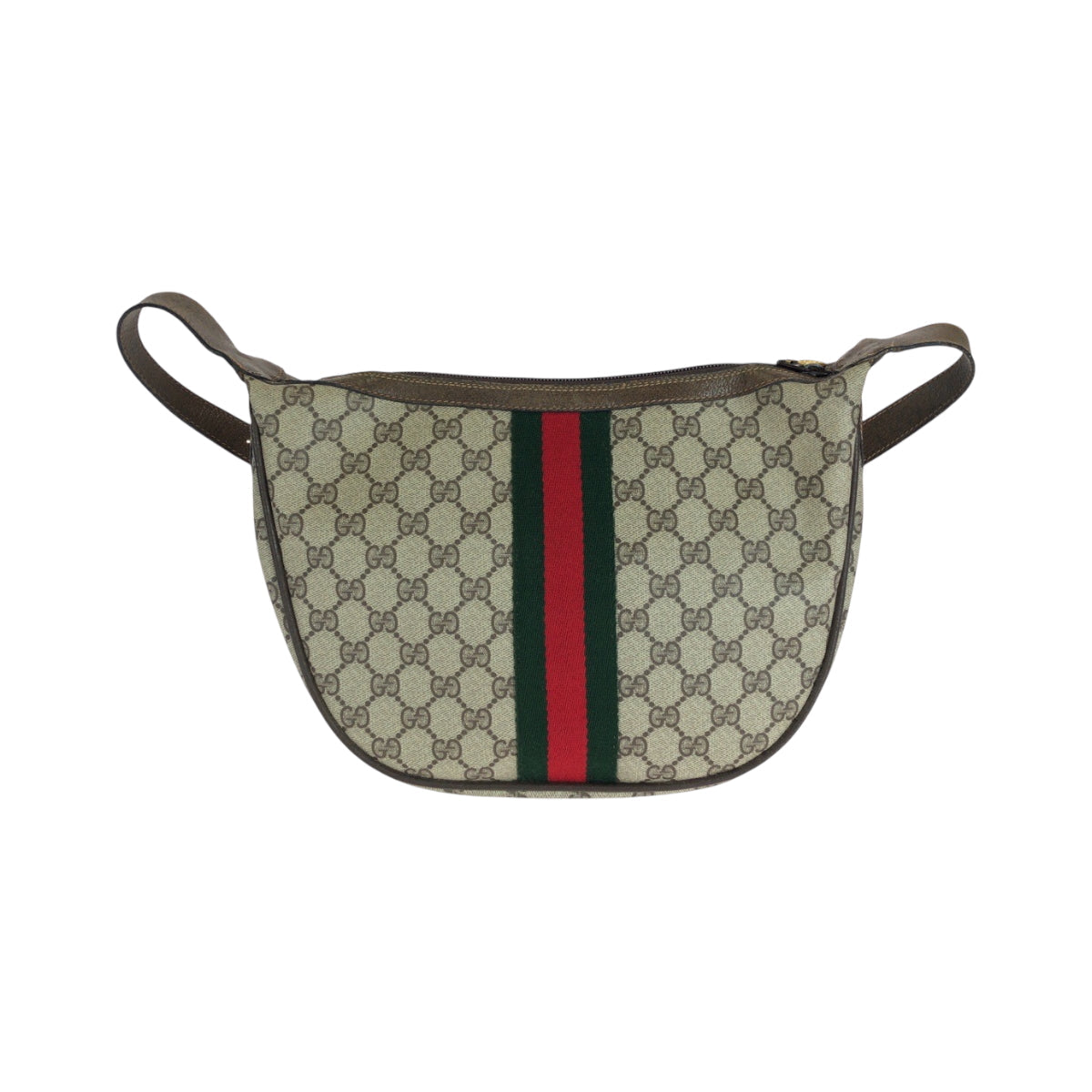 Gucci Shoulder Bag 10 02 008 Gg Supreme Canvas Beige Brown Brown Metal Shoulder Bag Shoulder Bag