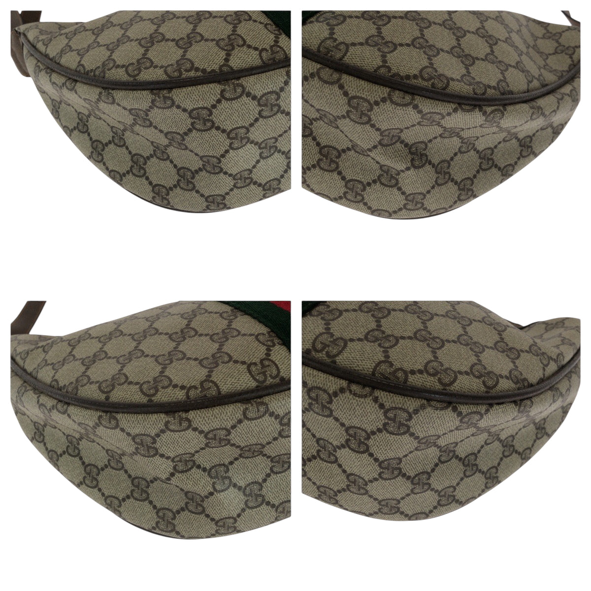 Gucci Shoulder Bag 10 02 008 Gg Supreme Canvas Beige Brown Brown Metal Shoulder Bag Shoulder Bag