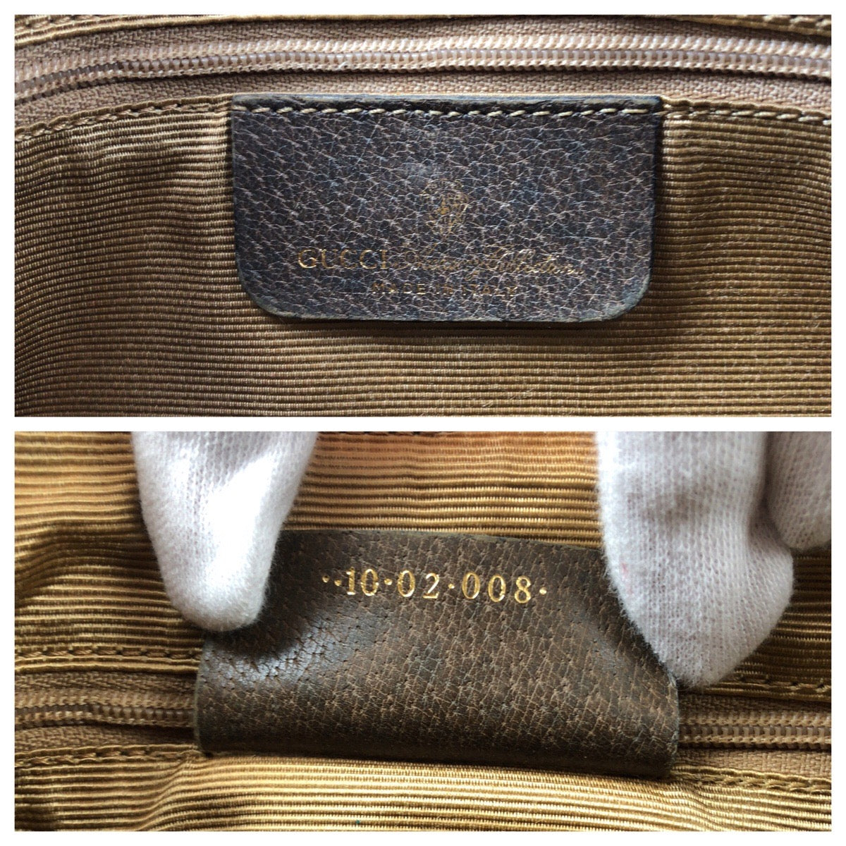 Gucci Shoulder Bag 10 02 008 Gg Supreme Canvas Beige Brown Brown Metal Shoulder Bag Shoulder Bag