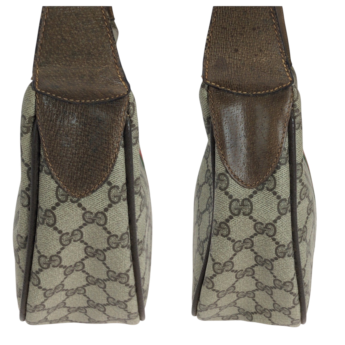 Gucci Shoulder Bag 10 02 008 Gg Supreme Canvas Beige Brown Brown Metal Shoulder Bag Shoulder Bag