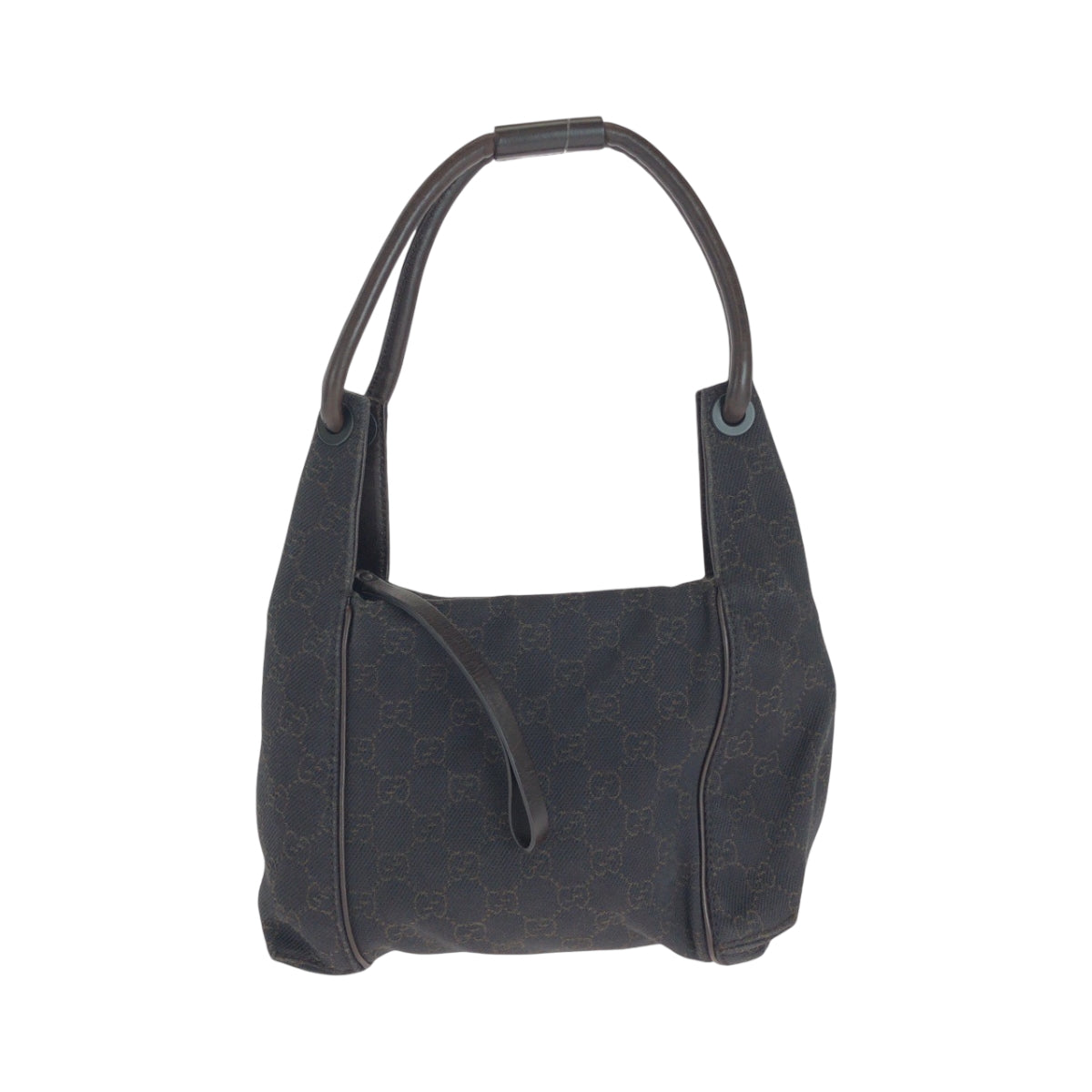 Gucci Shoulder Bag 101333 Gg Canvas Brown Black Metal Shoulder Bag Handbag Women