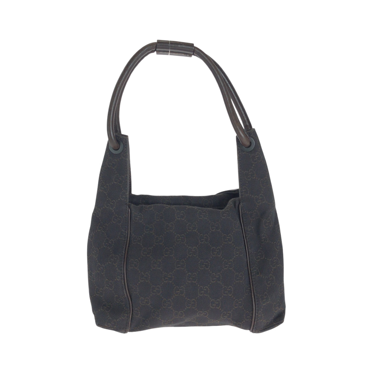 Gucci Shoulder Bag 101333 Gg Canvas Brown Black Metal Shoulder Bag Handbag Women