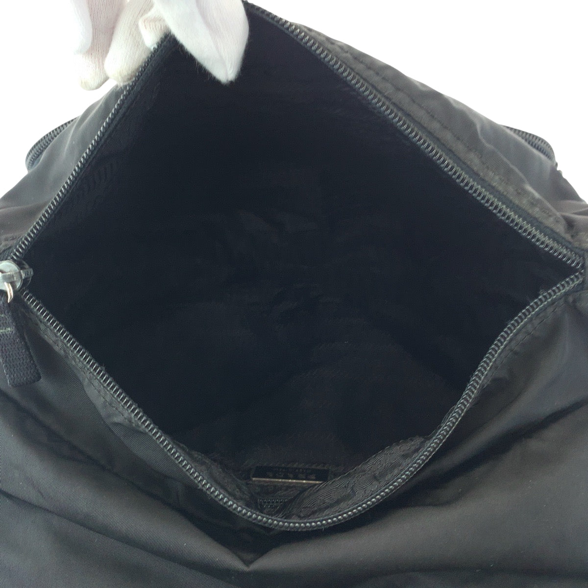 Prada Shoulder Bag 1Bd671 Nylon Black Silvermetal Shoulder Bag Messenger Bag Test Triangle With