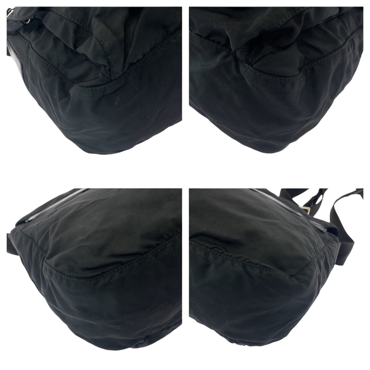 Prada Shoulder Bag 1Bd671 Nylon Black Silvermetal Shoulder Bag Messenger Bag Test Triangle With