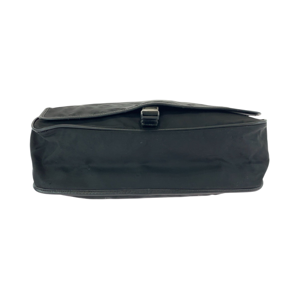 Prada Shoulder Bag V158 Nylon Black Silvermetal Shoulder Bag Messenger Bag Test Triangle With Logo