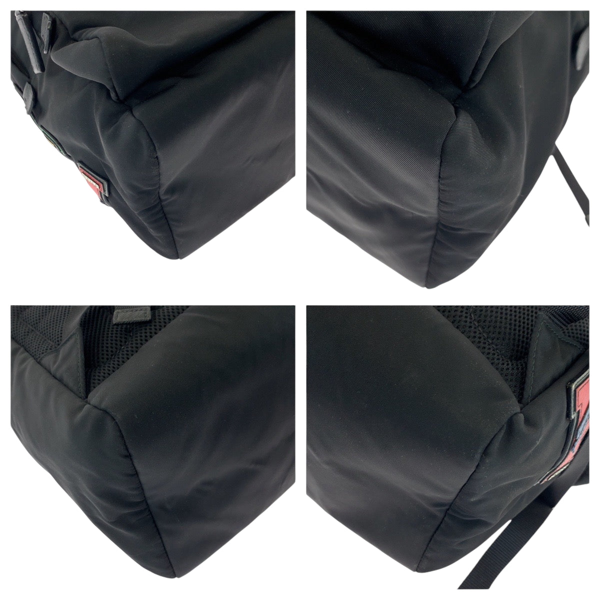 Prada Backpack 2Vz135 Nylon Black Black Multicolor Silvermetal Backpack Backpack Test Logo Patch
