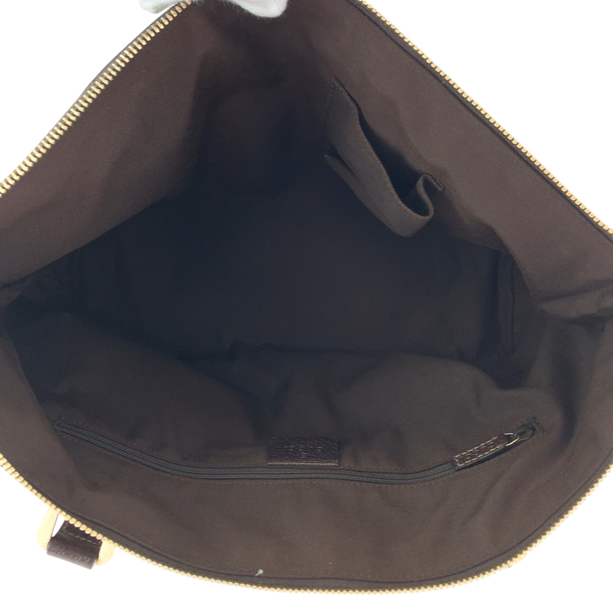 Gucci Tote Bag 141470 Gg Canvas Beige Brown Gold Metal Tote Bag Shoulder Bag Abbey Women