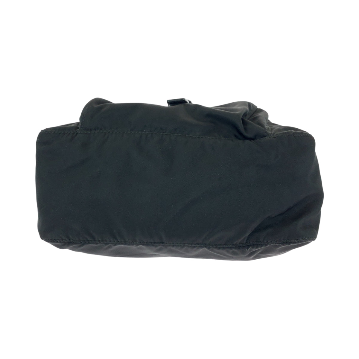 Prada Shoulder Bag Nylon Black Silvermetal Shoulder Bag Pochette Test Triangle With Logo Mens