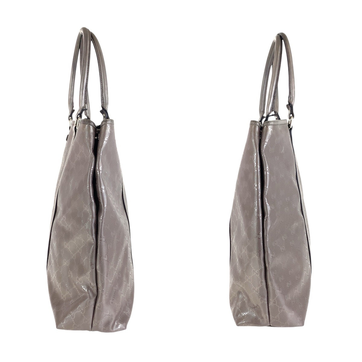 Gucci Tote Bag 223668 Gg Canvas, Leather Brown Silver Metal Tote Bag Shoulder Bag Gg Implementation