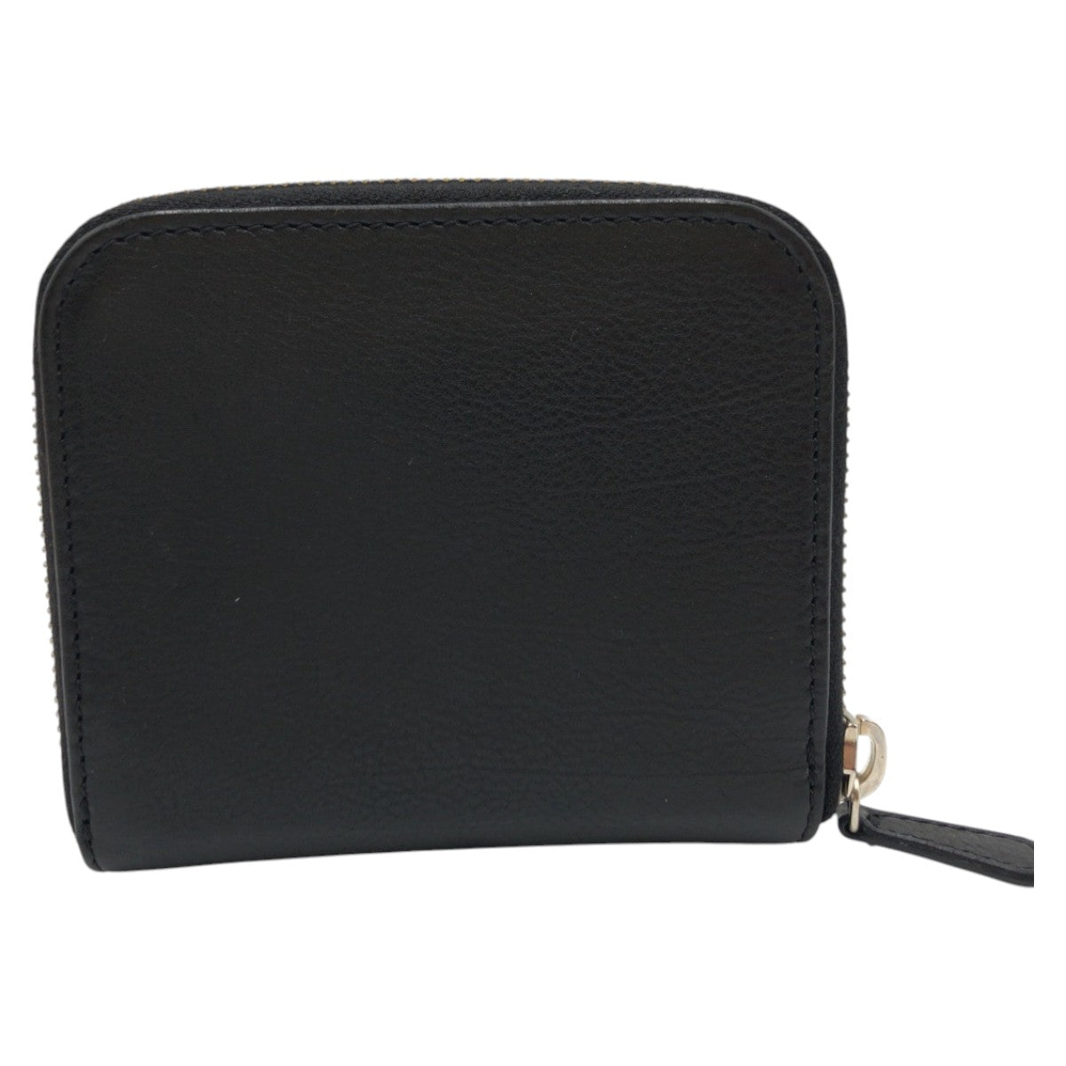 Miu Miu Bifold Wallet Leather Black Silvermetal Bifold Wallet Compact Wallet Women