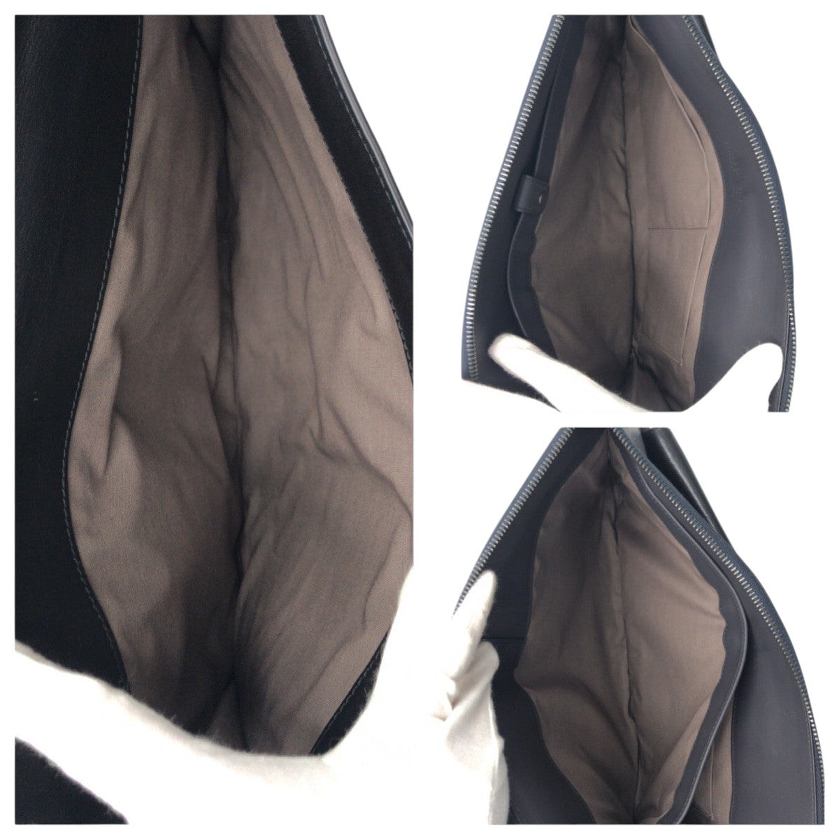 Bottegaveneta Clutch Bag Leather Navy Type Black Type Khaki Clutch Bag Business Bag Mens
