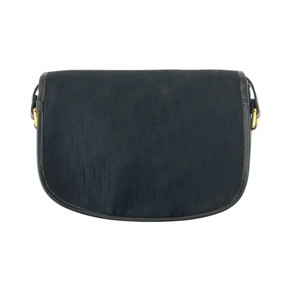 Dior Shoulder Bag Canvas, Leather Black Goldmetal Shoulder Bag Pochette Trotter Women