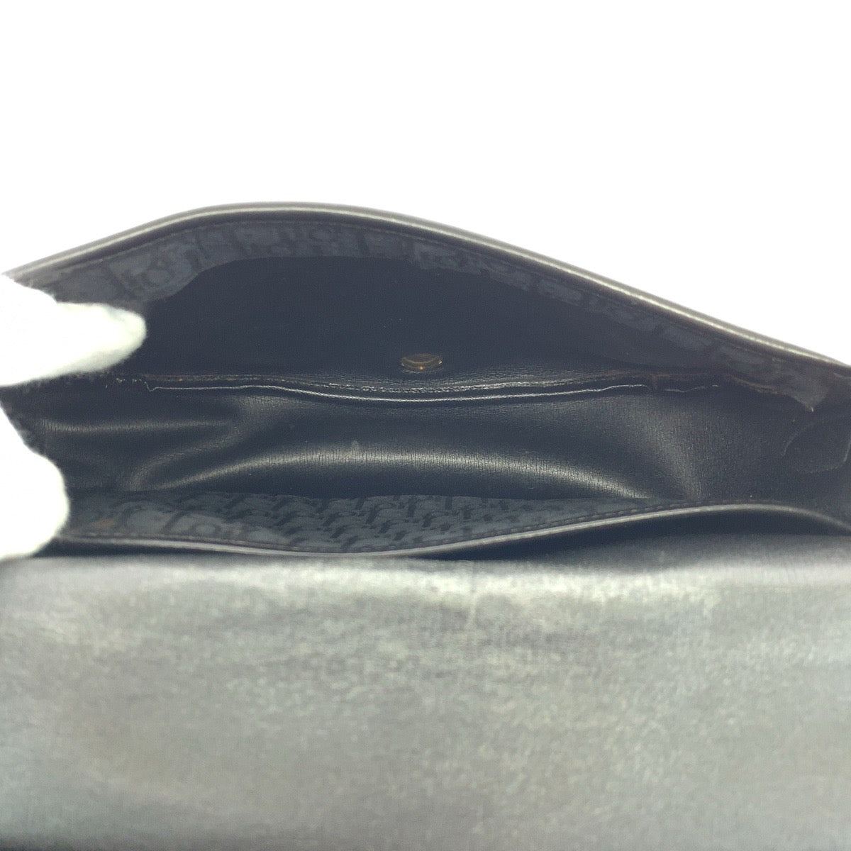Dior Shoulder Bag Canvas, Leather Black Goldmetal Shoulder Bag Pochette Trotter Women