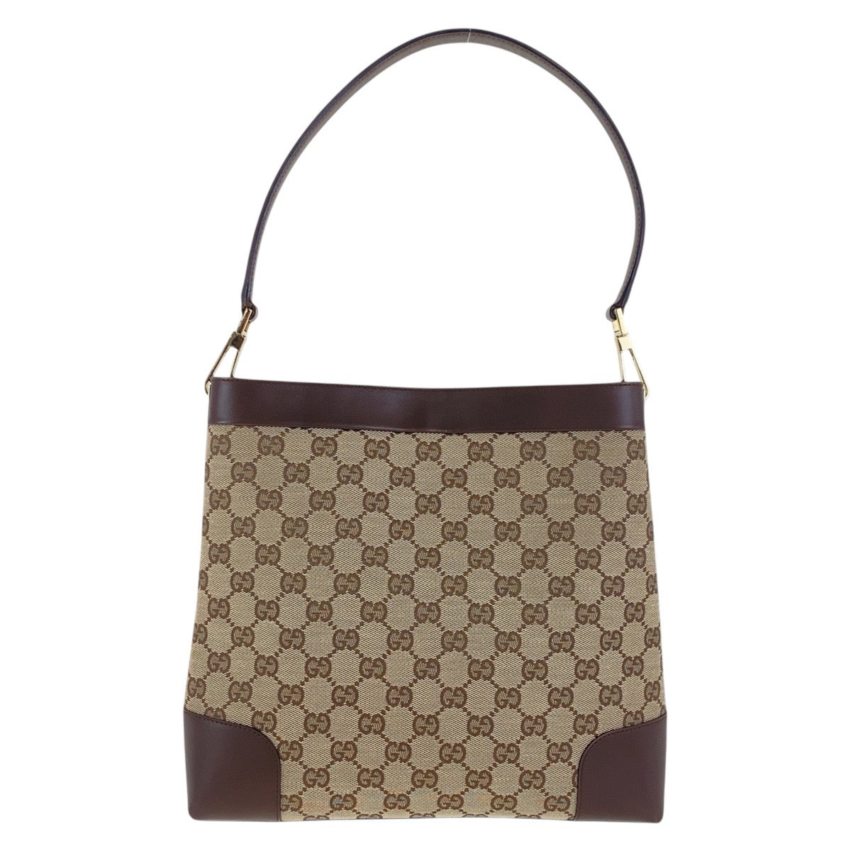Gucci Shoulder Bag 001 4231 1705 Gg Canvas, Leather Beige Brown Gold Metal Shoulder Bag Handbag