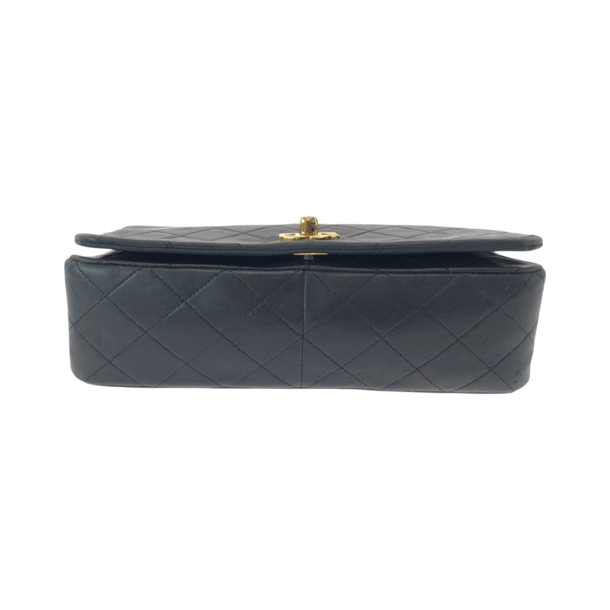 Chanel Shoulder Bag Lambskin Black Goldmetal Chainshoulder Bag Matrasse Full Flap Coco Mark