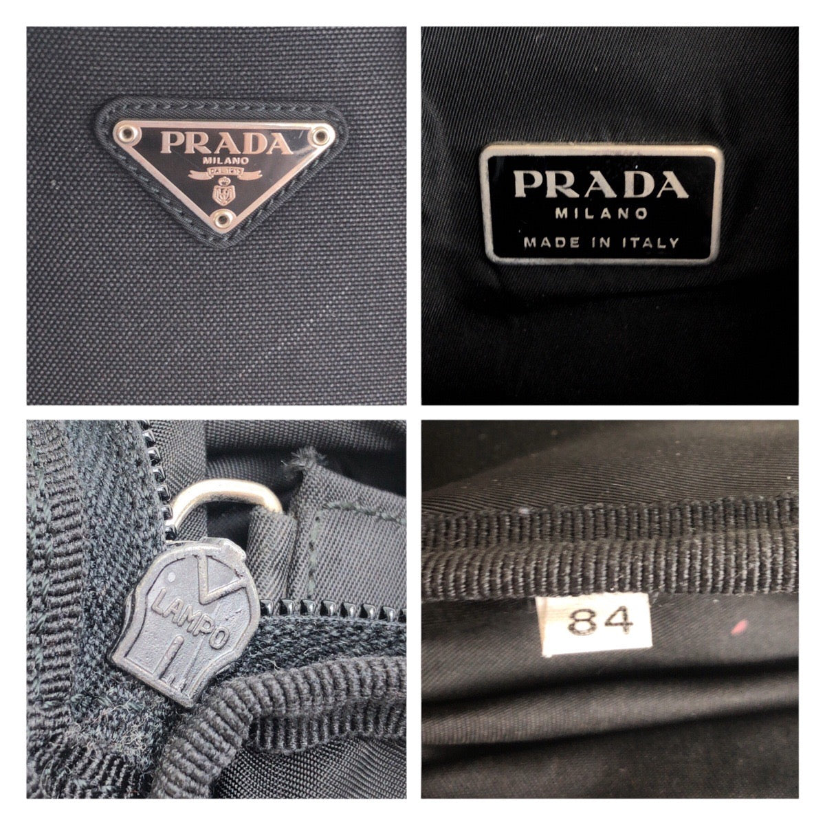 Prada Backpack Nylon Black Silvermetal Backpack Test Triangle With Logo Women