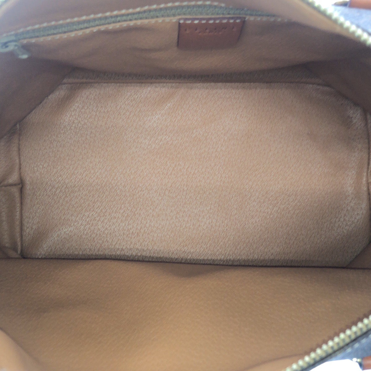 Celine Shoulder Bag Pvc Brown Gold Metal Crossbody Shoulder Bag Handbag 2Way Macadam Women