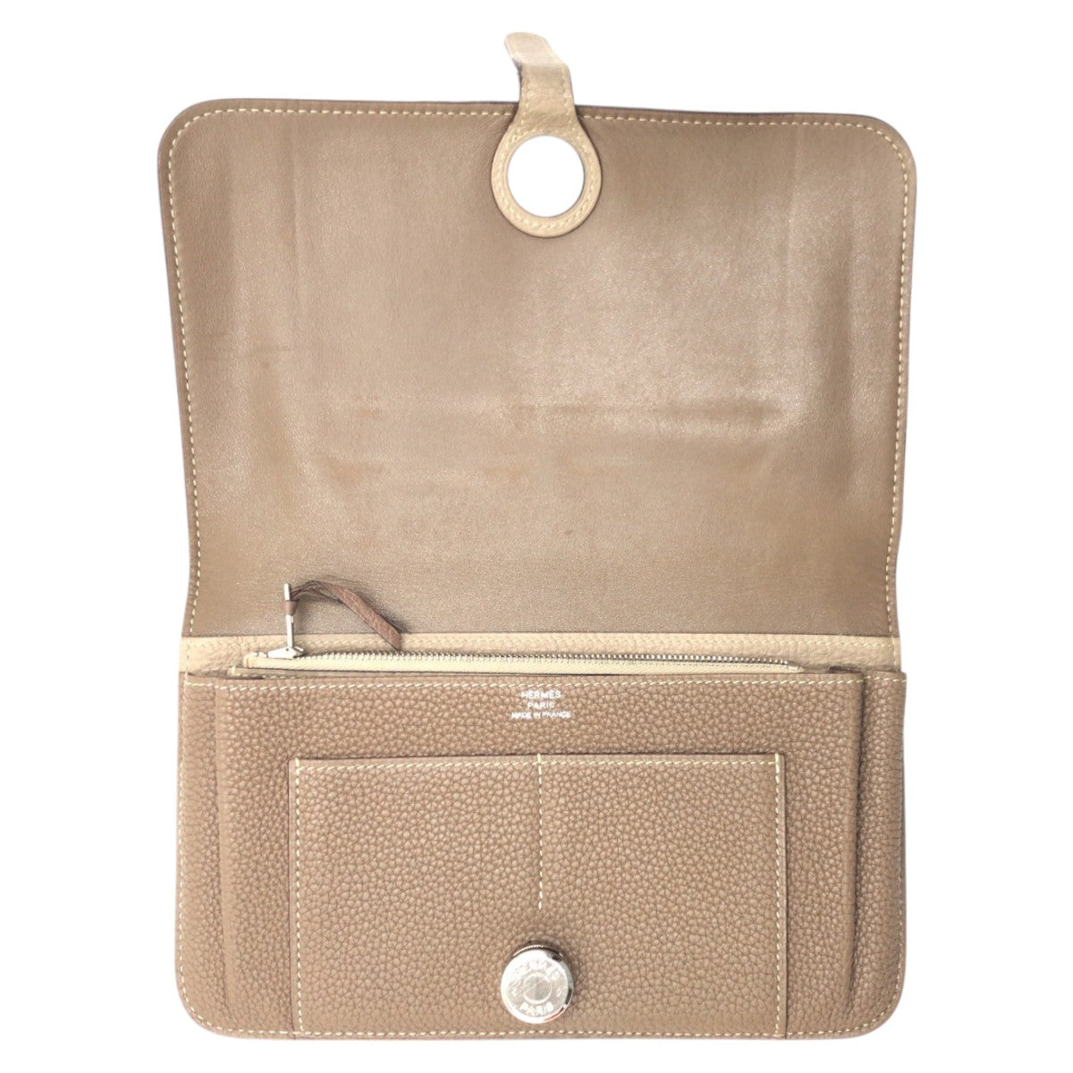 Hermes Long Wallet Purse Togo Brown Etope Long Wallet Purse Long Wallet Unisex Dogon Gm Women