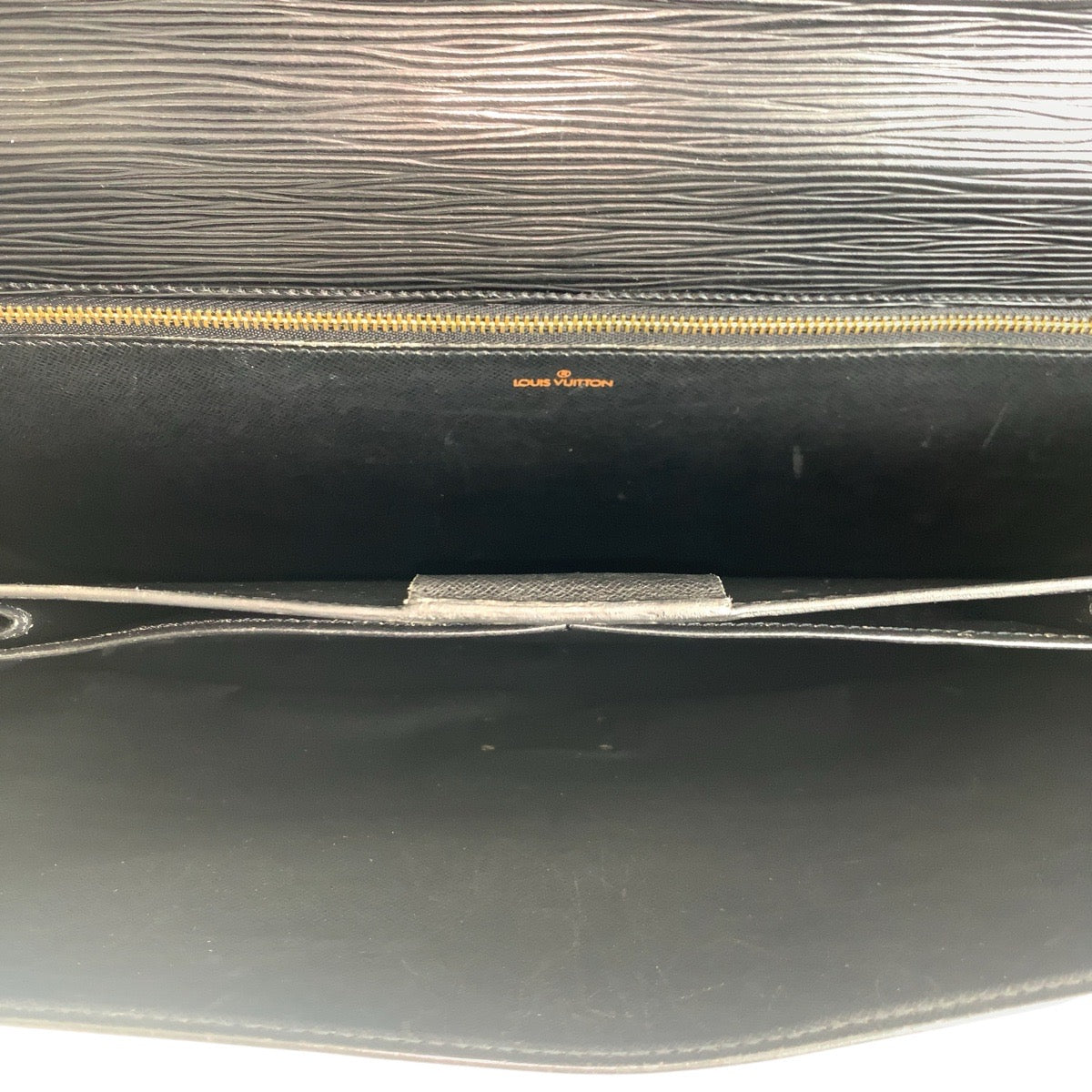 Louis Vuitton Business Bag M54422 Epi Leather Noir Black Gold Metal Business Bag Briefcase Epi