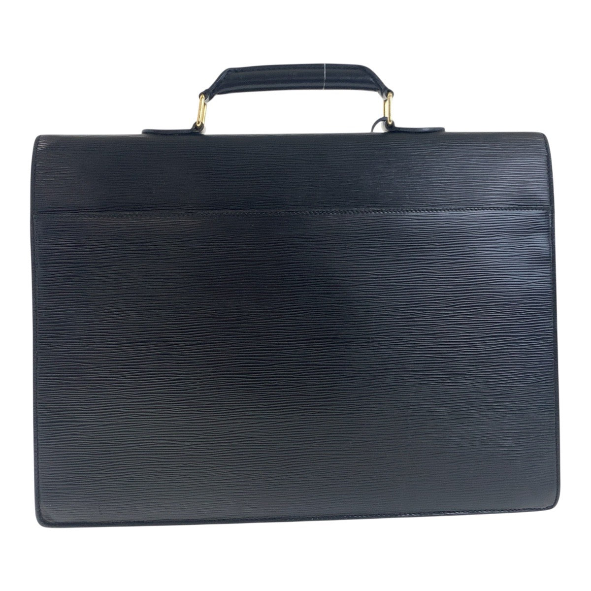Louis Vuitton Business Bag M54422 Epi Leather Noir Black Gold Metal Business Bag Briefcase Epi